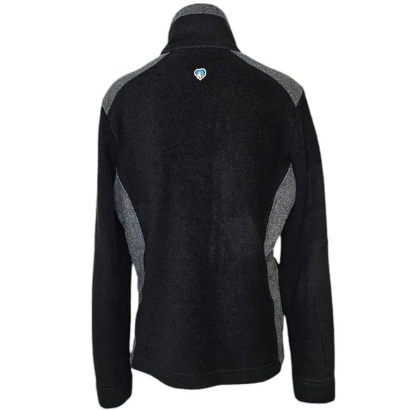 Kuhl Womens Aurora "alfpaca" Fleece Full Zip Jacket Size Medium Black Outdoor - Picture 2 of 7